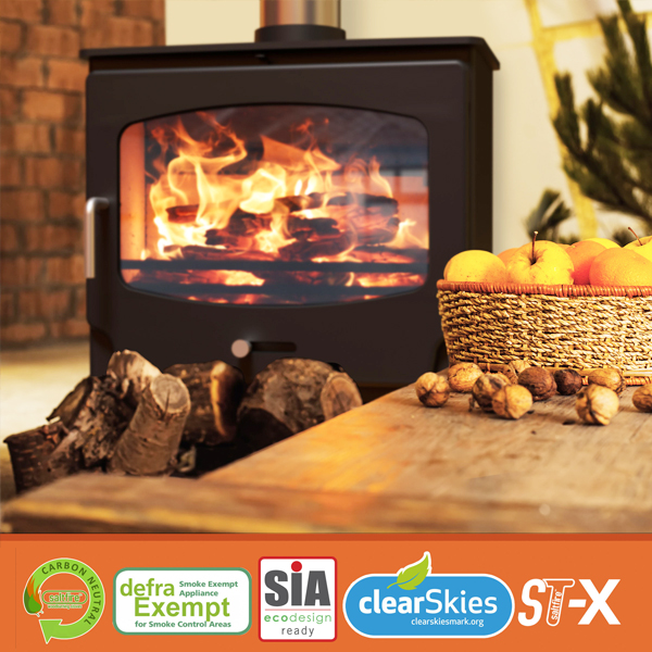 Saltfire ST-X Wide Wood Burning / Multi-Fuel Stove