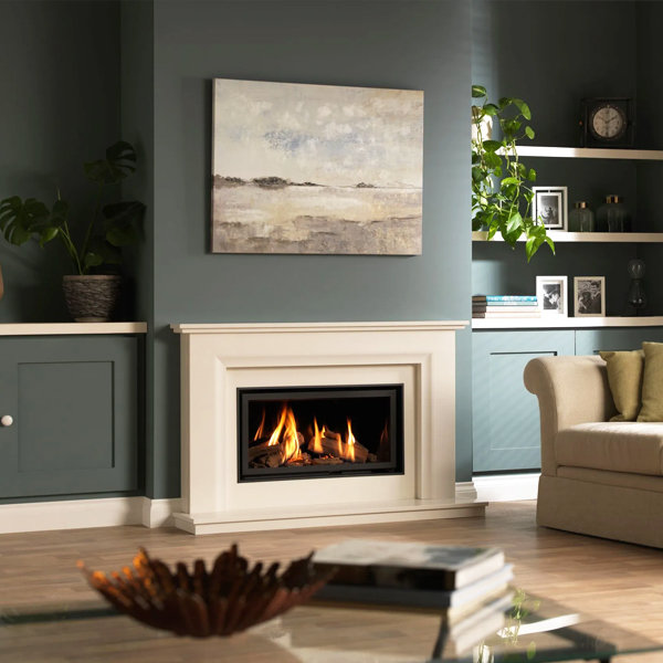 Wildfire Ravel 800 Siena Marble Gas Fire Suite