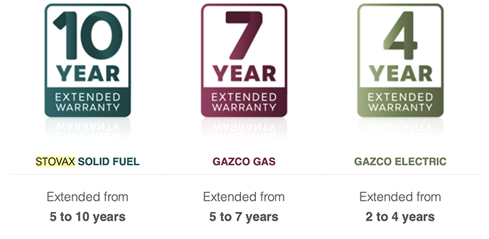 Stovax & Gazco Extended Warranties