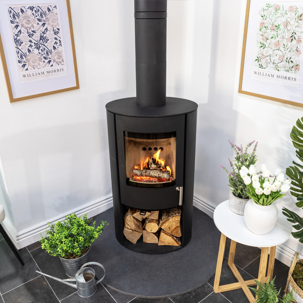 Fireline Woodtec FCS Cylinder 5kW Wood Burning Stove