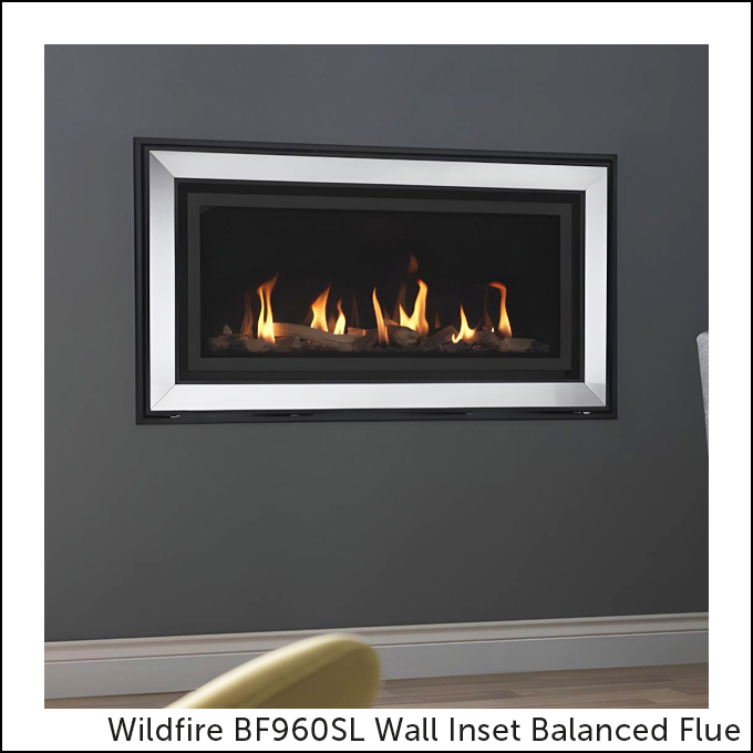 Wildfire BF960SL Wall Inset Balanced Flue Gas Fire