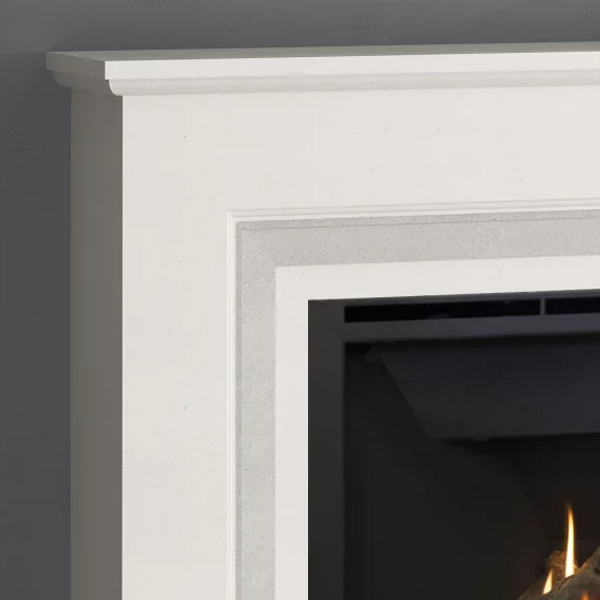 Wildfire HE 950L Seville Marble Gas Fire Suite