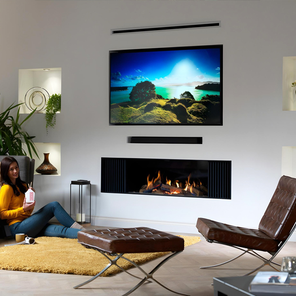 Wildfire Ravel 1720 Media Wall Balanced Flue Gas Fire