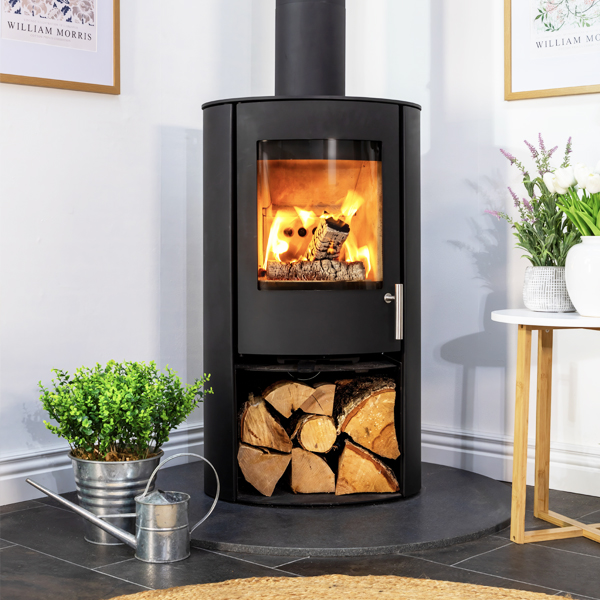 Fireline Woodtec FCS Cylinder 5kW Wood Burning Stove