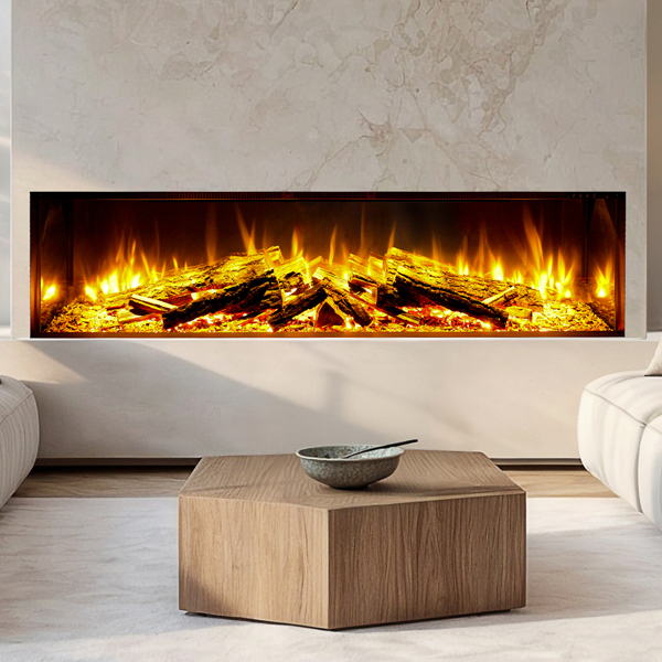 Celsi Electriflame DLX 1600 Built-In 3-Sided Glass Smart Electric Fire