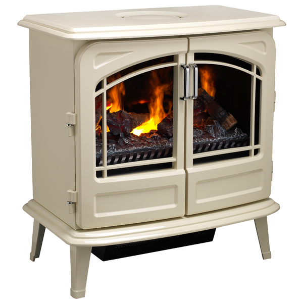 Dimplex Grand Optimyst Electric Stove - Crème | Flames.co.uk