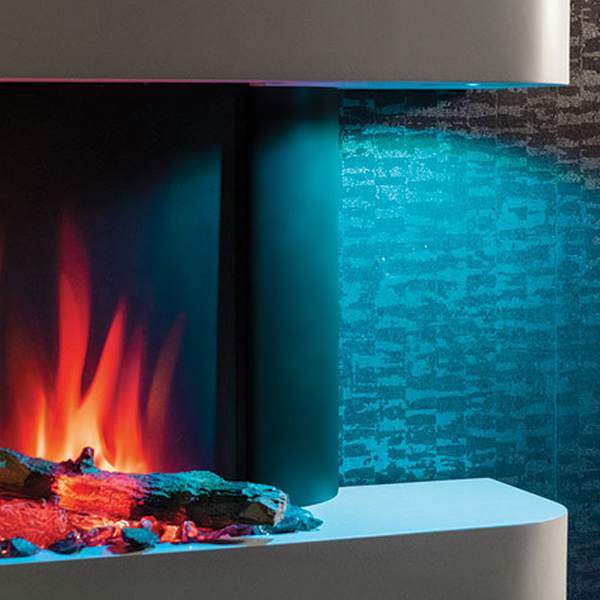 Gazco eStudio Arosa 140 Electric Fire Suite | Flames.co.uk