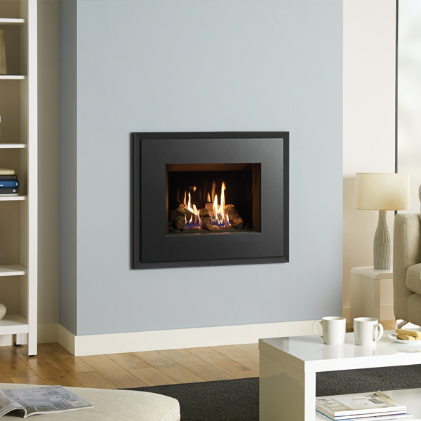 Gazco Riva2 500 Evoke Steel Balanced Flue Gas Fire | Flames.co.uk