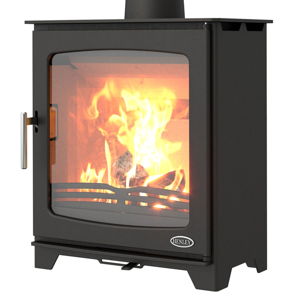 Henley Hazelwood 5 Landscape Wood Burning Stove | Flames.co.uk