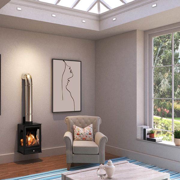 Paragon Edge 3S Balanced Flue Gas Stove | Flames.co.uk