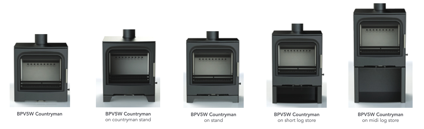 BPV5W Countryman Stove Plinths - Purevision Stoves