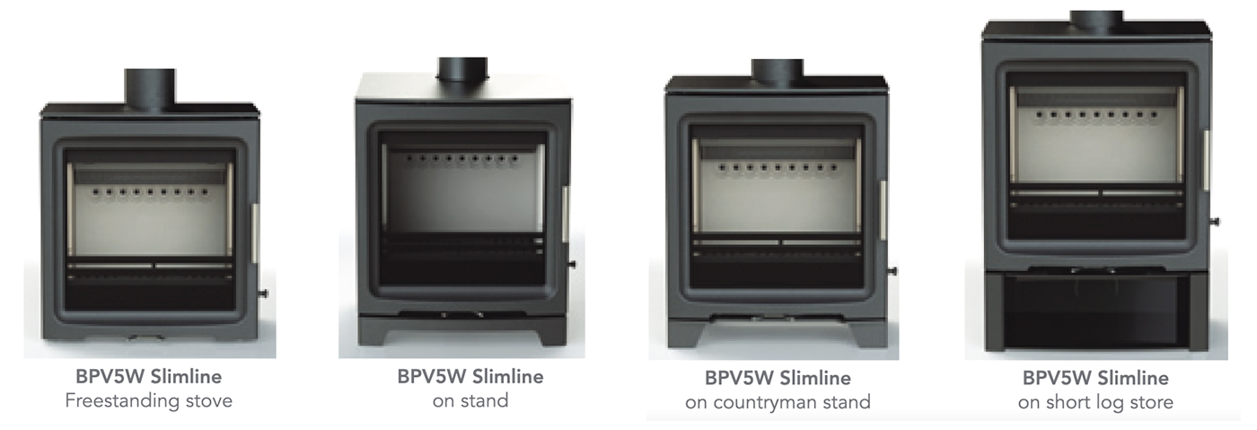 BPV5W Slimline Stands and Log Stores