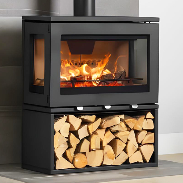 Purevision LPV8 Linear 8kW 3 Sided Wood Burning Stove