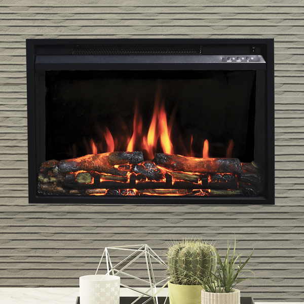 FLARE Rodwell 22'' Inset Wall Mounted Electric Fire