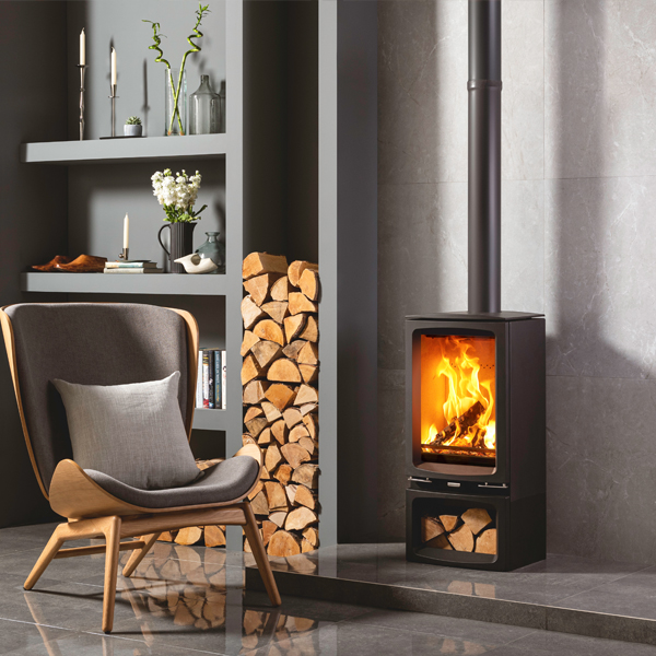 Stovax Vogue Midi T Tall Eco Wood Burning Multi-Fuel Stove | Flames.co.uk