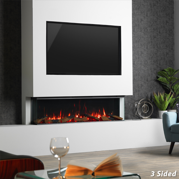 Vision Futura VF1500 1-2-3 Sided Electric Fire | Flames.co.uk