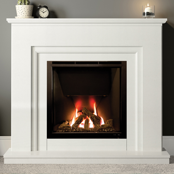 Wildfire HE 900 Avellino Marble Gas Fire Suite